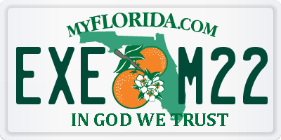 FL license plate EXEM22