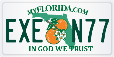 FL license plate EXEN77