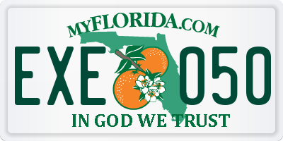 FL license plate EXEO50