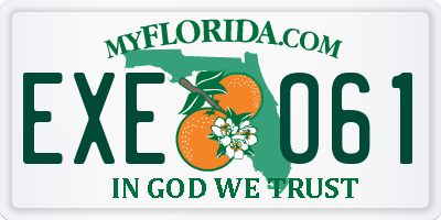FL license plate EXEO61