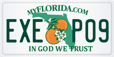 FL license plate EXEP09