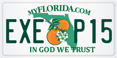 FL license plate EXEP15