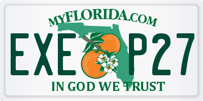 FL license plate EXEP27