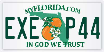 FL license plate EXEP44