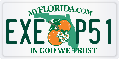 FL license plate EXEP51