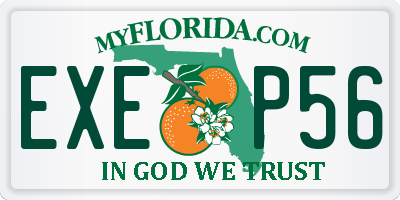 FL license plate EXEP56
