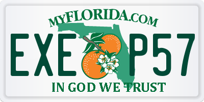 FL license plate EXEP57