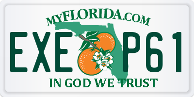 FL license plate EXEP61