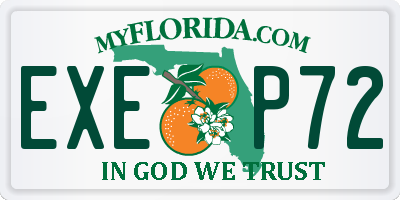 FL license plate EXEP72