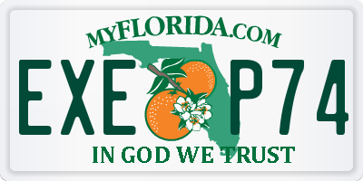 FL license plate EXEP74