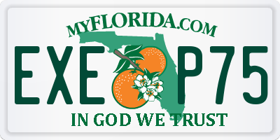 FL license plate EXEP75