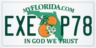 FL license plate EXEP78