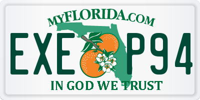 FL license plate EXEP94