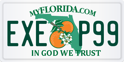 FL license plate EXEP99