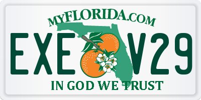 FL license plate EXEV29