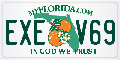 FL license plate EXEV69