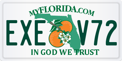 FL license plate EXEV72