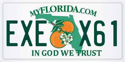 FL license plate EXEX61