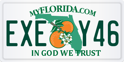 FL license plate EXEY46
