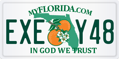 FL license plate EXEY48