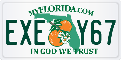 FL license plate EXEY67