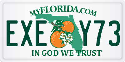 FL license plate EXEY73