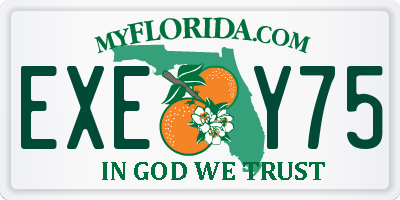 FL license plate EXEY75