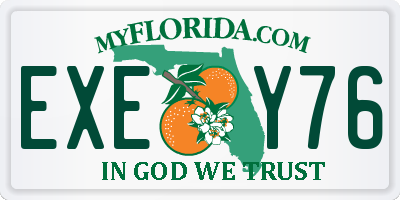FL license plate EXEY76