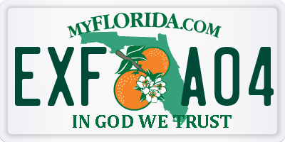 FL license plate EXFA04