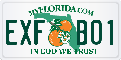 FL license plate EXFB01