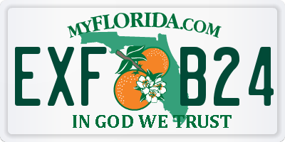 FL license plate EXFB24