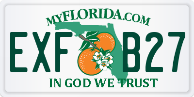 FL license plate EXFB27