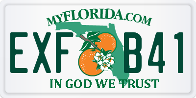 FL license plate EXFB41