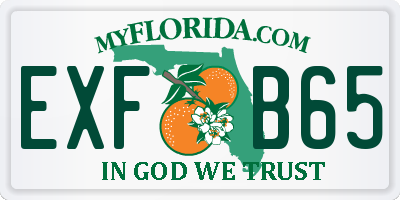 FL license plate EXFB65