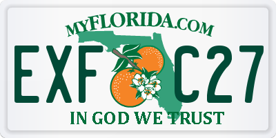 FL license plate EXFC27