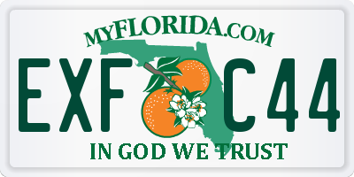 FL license plate EXFC44