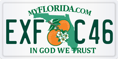 FL license plate EXFC46