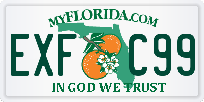 FL license plate EXFC99