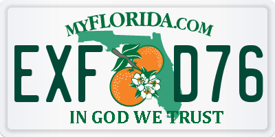 FL license plate EXFD76