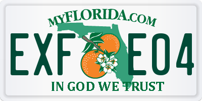 FL license plate EXFE04