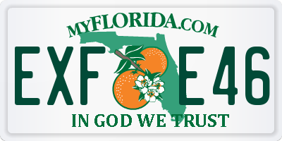FL license plate EXFE46