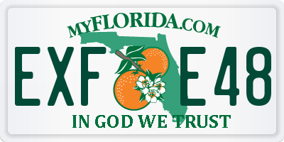 FL license plate EXFE48