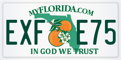 FL license plate EXFE75