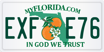 FL license plate EXFE76