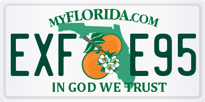 FL license plate EXFE95