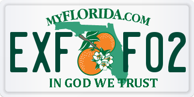 FL license plate EXFF02