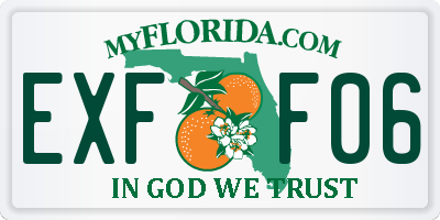 FL license plate EXFF06