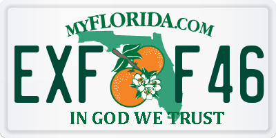 FL license plate EXFF46