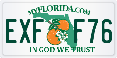 FL license plate EXFF76
