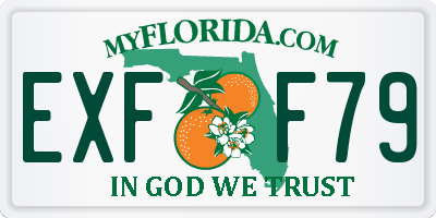 FL license plate EXFF79